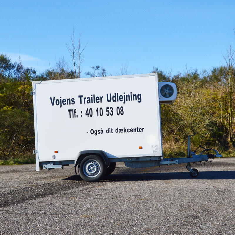 Køle trailer til udlejning ved Vojens trailerudlejning